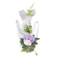 thumbnail image 2 of Wedding Chair Flower Decorations, Fine Details Simulation Elegant Delicate Texture Artificial Chair Back Flower  For Party For Ceremony Light Purple,Blue,Pink, 2 of 8
