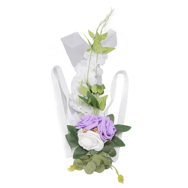 Chaise de Mariage Décorations de Fleurs, Décorations d'Allée de Mariage Élégante Chaise de Mariage Arrière Chaise de Fleur Arrière Fleur Qualité Inégalée