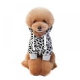 thumbnail image 1 of Promotion Clearance! Thicken Pet Dog Clothes Winter Warm Dog Pet Clothing Hoodies Puppy Leopard Pattern Fleece Coat Jacket for Small Medium Dogs Black S-XXL, 1 of 6