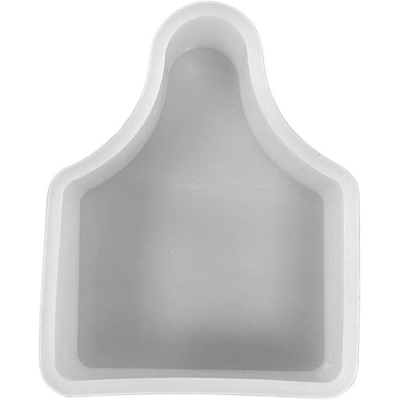 Cow Ear Tag Silicone Mold  Size 2.35" Wide x 3" Long x 0.8" Deep Vent Clip Size Mold  Small Cow Ear Tag Design for Freshie, Soap, Resin, Candles