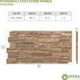 thumbnail image 2 of Ekena Millwork EverStone Faux Stone Siding, Fall Bank, 48", 2 of 9