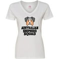 thumbnail image 3 of Inktastic Dog Australian Shepherd Squad Women's V-Neck T-Shirt, 3 of 5