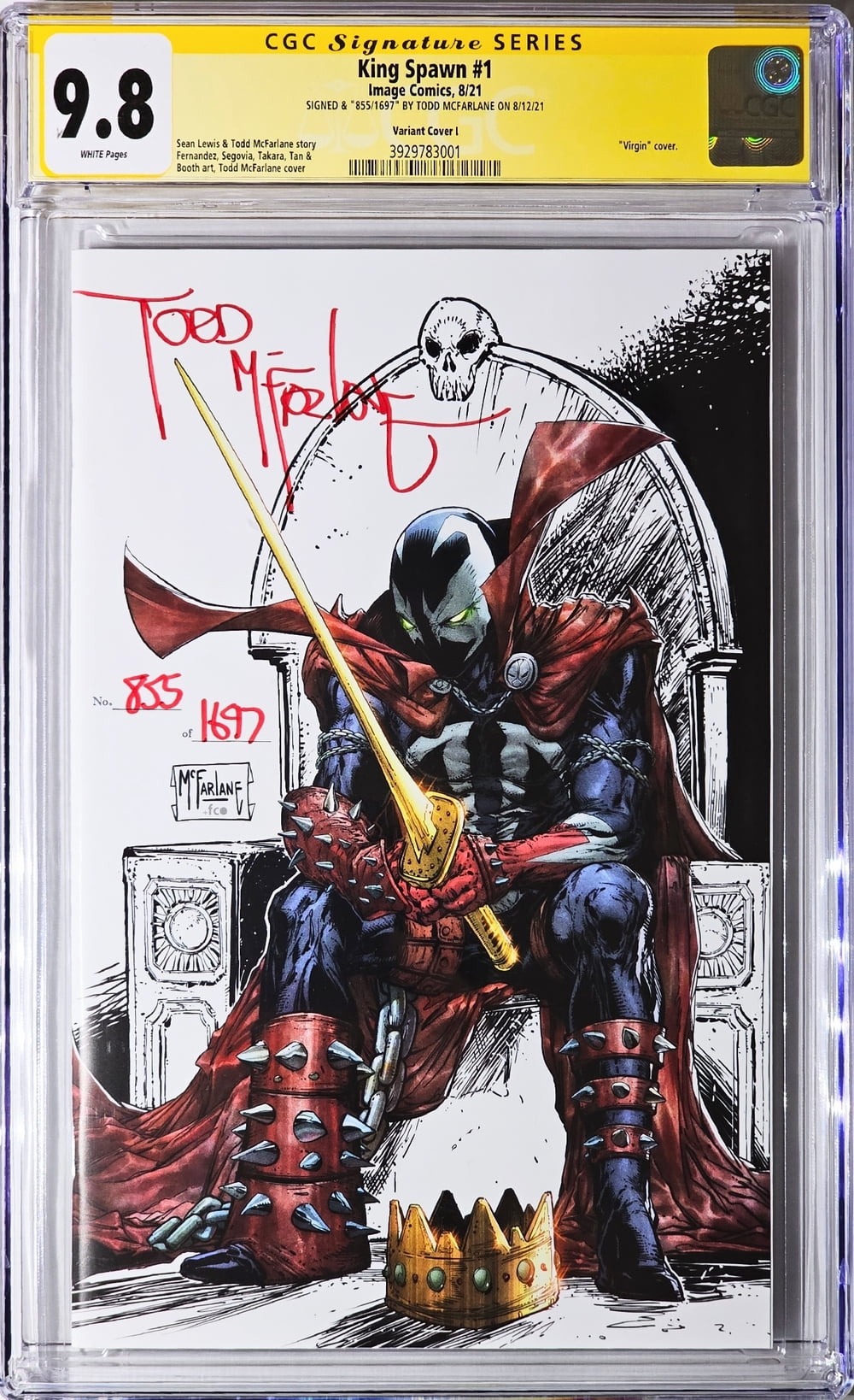 King Spawn #1 - CGC 9.8 Comic Book - Walmart.com