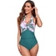 thumbnail image 1 of Trajes de baño de mujer con escote en V, control de abdomen, para la playa., 1 of 5