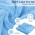 thumbnail image 2 of 16-piece Set 15pcs Car Microfiber Wiping Cloths Polishing Drying Washing Cleaning Cloths Thick Large Size Cloth Scratch Resistant, 15.75 x 15.75 Inch (Light Blue), 2 of 4