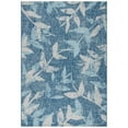 thumbnail image 4 of SAFAVIEH Courtyard Colton Botanical Indoor/Outdoor Area Rug, Navy/Blue, 6'7" x 6'7" Square, 4 of 9