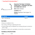 thumbnail image 2 of Expansion Tank Upper To Radiator Coolant Hose - Compatible with 2006 - 2010 BMW 650i 4.8L V8 2007 2008 2009, 2 of 2