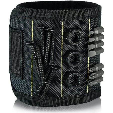 

Magnetic Wristband with Flashlight & Magnet Pedal for Holding Screws Magnetic Wristband Tool Belt for Holding Screws Nails Drill Bits Cool Handy Gadget Gifts for Fathers Husband Who Have Everything