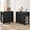 Black(3 Drawers), variant on Brafabhome Modern Night Stand with Charger Station and USB-C Port, 3 Drawer Nightstands Set of 2, Larger Wider Bedside Table, for Bedroom, Black Nightstand