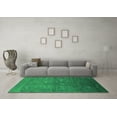 thumbnail image 3 of Ahgly Company Indoor Round Oriental Green Industrial Area Rugs, 7' Round, 3 of 4