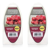 Yankee Candle Black Cherry Fragranced Wax Melts, 2.6 oz Pack of 2