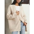 thumbnail image 5 of Popular Solid Color Cardigan Sweater Coat For Women, 5 of 7