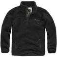 thumbnail image 4 of BRANDIT INDIVIDUAL WEAR Adult Male Fleece Quarter Zip Jacket, Color: Black, Size: M (5022-11002-M), 4 of 5