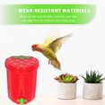 thumbnail image 3 of Parrot Trash Can Intelligence Develop Plastic Birds Supplies Parrot Plaything Mini Strawberry Trash Can, 3 of 6