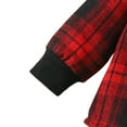 thumbnail image 4 of Zwiiyzr 0-3T Toddler Baby Boy Girl Clothes Flannel Hooded Plaid Shirt and Long Pants Fall Winter Toddler Sweatsuit Red, 4 of 7