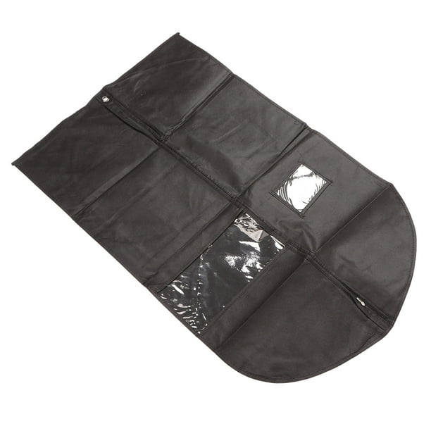 Bolsa para traje bolsa para ropa tela no tejida negra a prueba de polvo transpirable diseno de ventana transparente funda para vestido para vestido de adulto 4 Uds. Walmart en linea