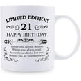 thumbnail image 2 of 21st Birthday Gifts for Women Men - 11 oz Coffee Mug - 21 Year Old Present Ideas for Son, Daughter, Sister, Brother, Friend, Colleague, Classmate (21st Birthday Gift), 2 of 6