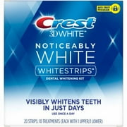 Crest 3D Whitestrips Noticeably White At-home Teeth Whitening Kit - 10 ct