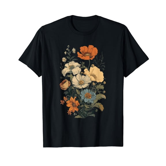 Colorful Floral T-Shirt for Men Cotton 100% Summer Tops Fashion Casual Flowers Short Sleeves for Women