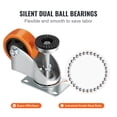 thumbnail image 2 of KFFKFF Leveling Casters, Quad Pack, 720 lbs Combined Weight Limit, 3 inches in Size, Robust 360 Degree Rotating Caster Wheels, Customizable Casters with Stands for Workstation, Machinery, Apparatus, 2 of 9