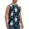 thumbnail image 2 of Disketp Gnome And Snowflakes Sleeveless Tshirts For Men, Muscle Shirts For Men Dry Fit Tank Top-Medium, 2 of 8