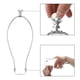 thumbnail image 5 of Kit de arpa de lámpara de 12 pulgadas Uxcell con soporte de pantalla de lámpara cromo, 2 juegos, 5 of 6