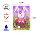 thumbnail image 3 of Toland Home Garden Long Eared Bunny Eggs Easter Flag Double Sided 12x18 Inch, 3 of 5