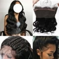 thumbnail image 1 of SEGO 360 Lace Frontal Closure Human Hair Wigs Brazilian Straight Wave Human Hair Bundles with Pre-Plucked Hairline, 1 of 6