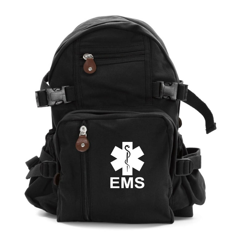 EMS Emergency Medical Services Army Sport Heavyweight Canvas