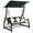 Black, variant on vidaXL Patio Swing Chair Outdoor Bench with Canopy and Cushion Poly Rattan