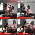 thumbnail image 2 of Heavy Duty Chest Press Machine–Independent Converging Arms–Adjustable Flat Bench–1250LBS Capacity – Versatile Bench Press Rack–Chest & Shoulder Workout Equipment–Red putter with pedal upgraded version, 2 of 8