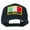 Navy, variant on Italy Europe Flag Patched Mesh Back Cap - Black OSFM