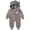 Grey, variant on Splozh Newborn Baby Winter Snowsuit Bear Outfit Fleece Warm Jumpsuit Romper Hooded Clothes for Infant Girls Boys Baby Boy Rompers,Pink,18-24 Months