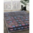 thumbnail image 3 of Ahgly Company Machine Washable Indoor Rectangle Industrial Modern Plum Purple Area Rugs, 2' x 5', 3 of 7