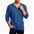 thumbnail image 6 of yillto Mens Big and Tall Tshirts Long Sleeve V Neck Basic tee Summer Casual Plain Loose Shirts S-5XL, 6 of 6