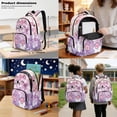 thumbnail image 3 of Kuiaobaty Cat Print 3 Piece Backpack and Pencil Case Set for Teens Girls Cherry Blossom Print Backpack and Lunch Box Set Multi Pockets Bookbag with Lunch Bag for School Picnic, 3 of 7