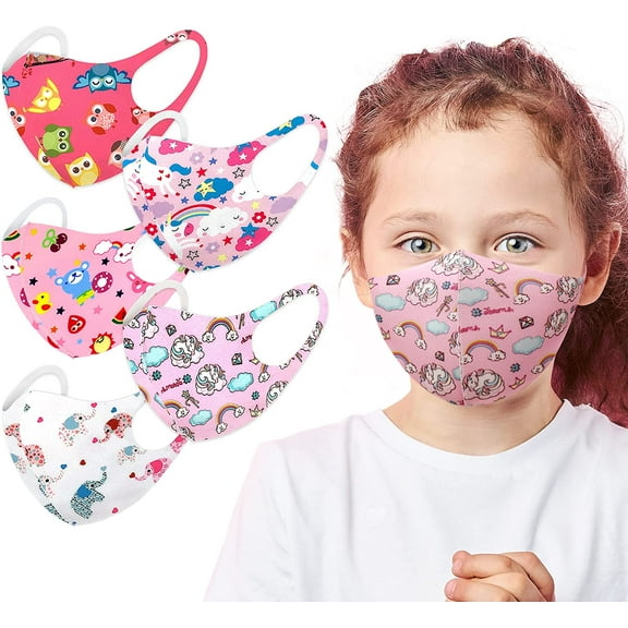 Sometheme Special Girls Cloth Face Mask - 5 Pack