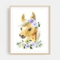 thumbnail image 2 of Horse, Farm Animals, Barn Animals, Barnyard, Purple Flowers, Gender Neutral Nursery - Illustration Horse Watercolor Floral Animal Flowers Whimsical Unframed Wall Art Print 20 x 24 inches, 2 of 13