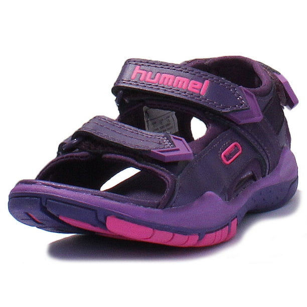 forbrydelse Kviksølv mandat Hummel Parachute Kid's Hook And Loop Strap Sandal In Purple Size 2 -  Walmart.com
