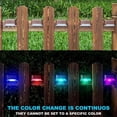thumbnail image 4 of 16 Pack Fence Post Solar Lights for Patio Pool Stairs Step and Pathway, Weatherproof LED Deck Lights Solar Powered_Special Gift:As shown Great Gift, 4 of 5