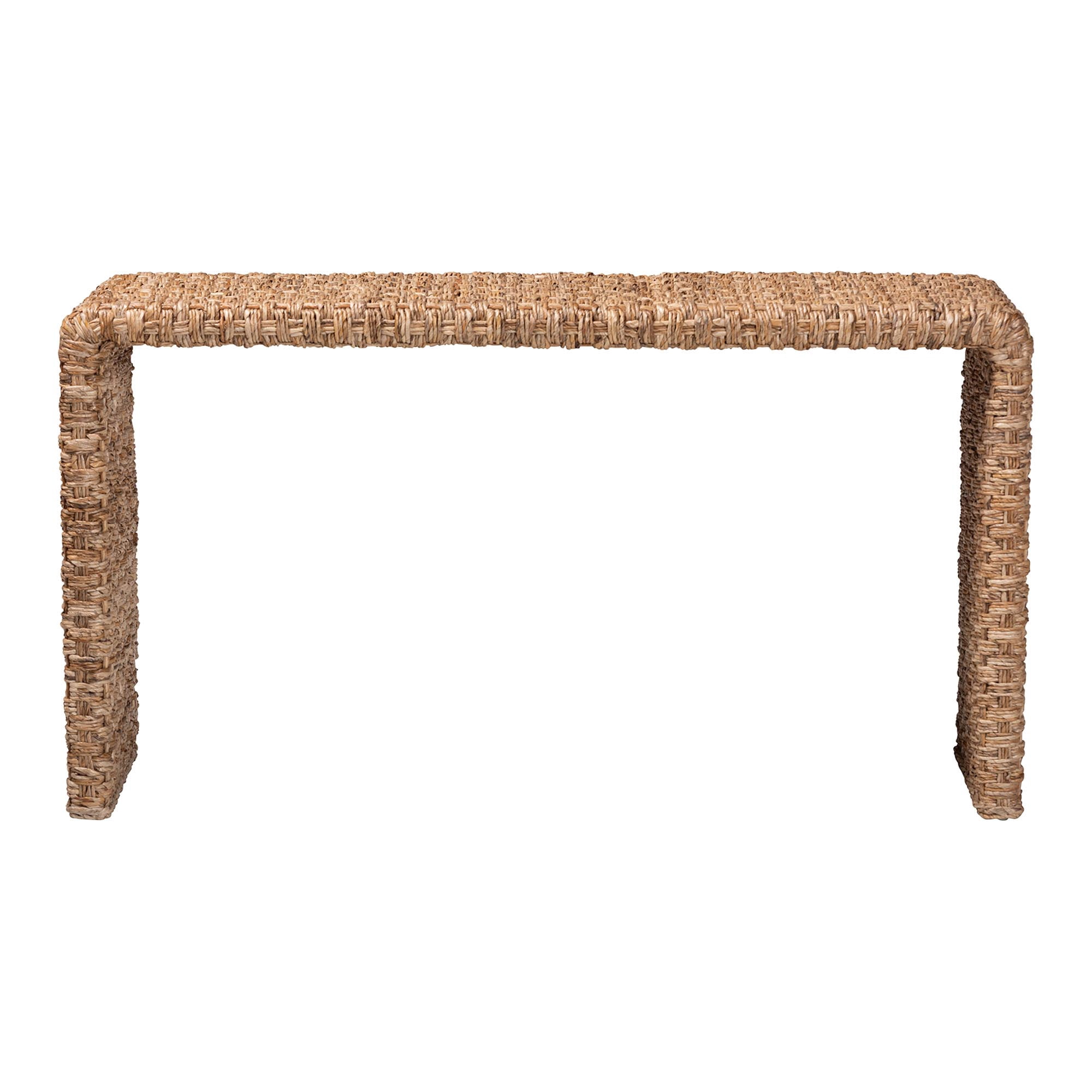 bali & pari Alda Boho Console Table, Natural Brown