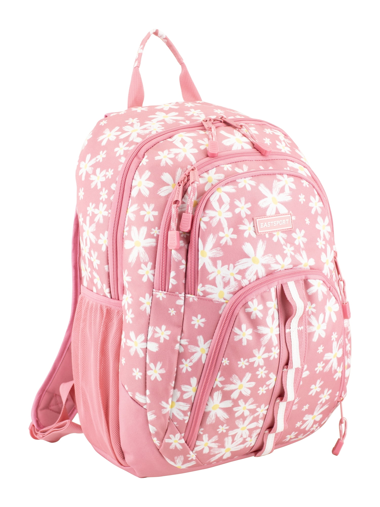 Eastsport Unisex Rally Sport 2.0 Backpack, Pink Traditional Daisy