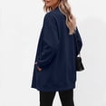 thumbnail image 2 of SUNBS V‑Neck Button Sweatshirts Cardigan for Women Fall Jacket Oversized Casual Clothes with Pockets, 2 of 9
