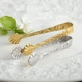 thumbnail image 3 of SHISUYAN Stainless Steel Sugar Cube Clip with Embossed Rose Pattern Ice Cube Tongs, 3 of 9