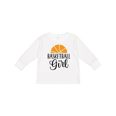 

Inktastic Basketball Girl Sports Gift Toddler Toddler Girl Long Sleeve T-Shirt