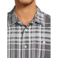 thumbnail image 5 of George Men's & Big Men's Microfiber Button-Up Shirt with Short Sleeves, Sizes S-3XL, 5 of 6