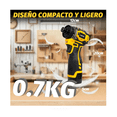 thumbnail image 5 of Kit De Taladro Inalámbrico Atornillador Sin Escobillas Lab.G Amarillo, 5 of 5