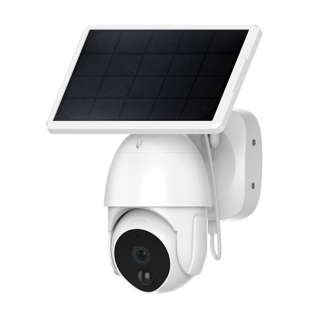 Cámara solar,Cámara Solar 1080P Wifi Hd Batería Solar Cámara Visión Nocturna Pir Detección de Movimiento Tomshoo Cámara solar