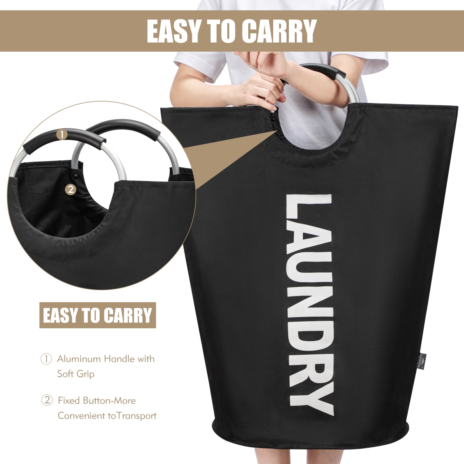 Dokehom large collapsible laundry basket bag sales