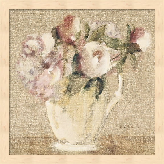 Cottage Bouquet III no Border by Cheri Blum, Framed Wall Art, 13.25W x 13.25H